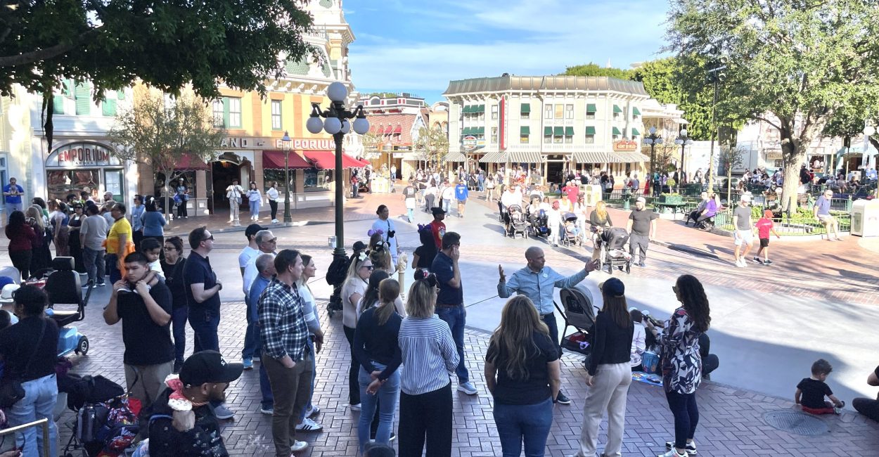 Scott Leading a Disneyland Field Experience