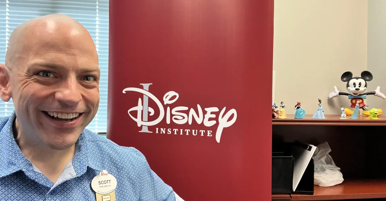 Scott Delivering a Virtual Program at Disney Institute